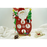 Figurina decorata, Mos Craciun, Rosu, din Lemn, 18 cm x 24.5 cm, Interior, Vivimall - vivimall.ro