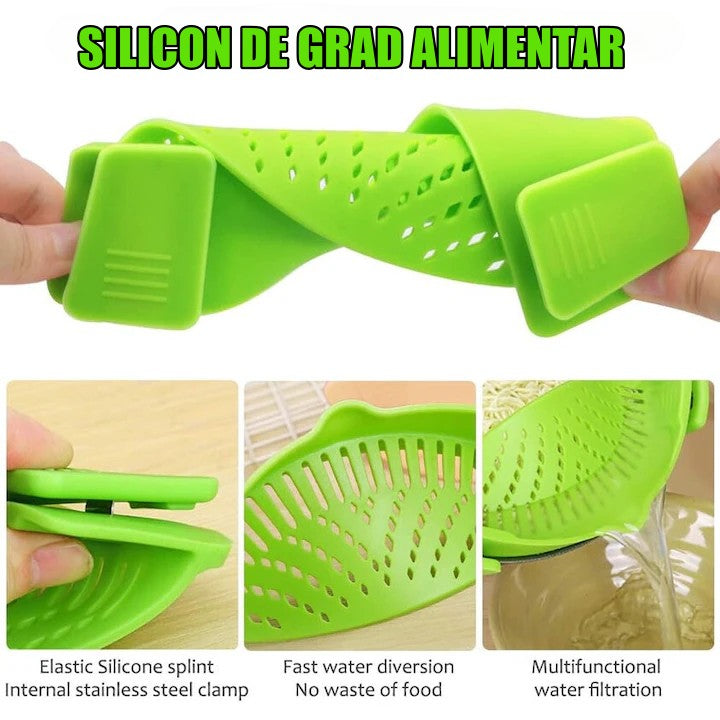 Strecurătoare din silicon, antiaderentă și termorezistentă | HeatStrain - vivimall.ro