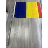 Kit Steagul Romaniei, Vivimall, Catarg 1.8 m, Suport Perete, Steag, Tricolor - vivimall.ro