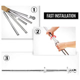 Suport de Steag, Vivimall, 180 cm, Argintiu - vivimall.ro