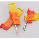 Dispozitiv pentru Descusut, Flippy, Taietor de Etichete, 1.7 x 7 cm, Pliabil, din Plastic, Rosu/Galben