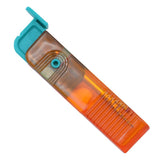 Dispozitiv pentru Descusut, Flippy, Taietor de Etichete, 1.7 x 7 cm, Pliabil, din Plastic, Albastru/Portocaliu