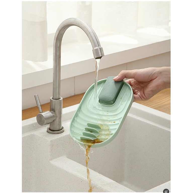 Suport Pliabil, Pentru Capace, Linguri, Multifunctional, Plasare Pe Blatul De Bucatarie, 11.5 X 18 X 2.2 Cm, Albastru Inchis - vivimall.ro