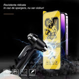 Folie de protectie Ceramica,  Flippy,  compatibila cu Apple iPhone 15 Pro Max, Transparenta HD, 9H, margini negre - vivimall.ro