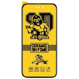 Folie de protectie Ceramica Flippy®, Transparenta HD, 9H, pentru Apple iPhone SE 2022 margini negre - vivimall.ro