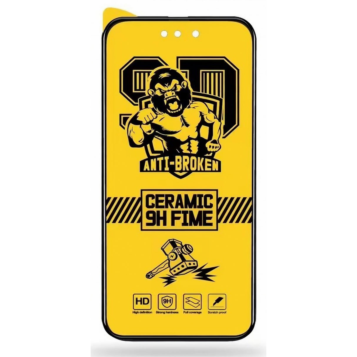 Folie de protectie Ceramica Flippy®, Transparenta HD, 9H, pentru Xiaomi Mi11 Lite NE 5 margini negre - vivimall.ro