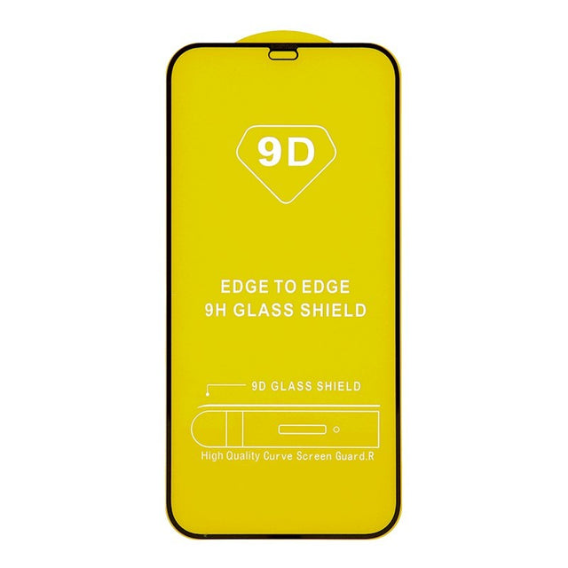 Folie de Protectie, Vivimall, pentru Apple iPhone 15 Plus, Tempered Glass 9D, Full Cover, HD, Margini Negre, Transparent - vivimall.ro