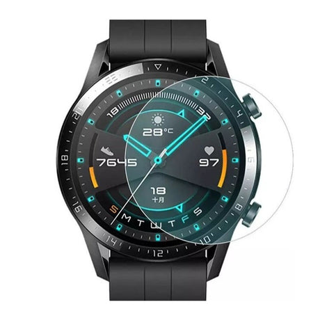 Folie sticlă securizată 2.5D pentru Huawei Watch GT4 41MM, transparentă, vedere frontală produs