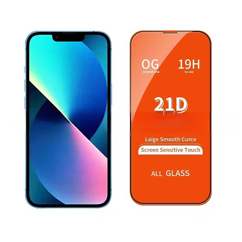 Folie de Protectie, Vivimall, pentru Apple iPhone 15 Plus, Tempered Glass OG, Full Cover 21D, HD, Margini Negre, Transparent - vivimall.ro