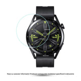 Folie protecție Huawei Watch GT4 41MM aplicată pe smartwatch, unghi lateral, design 2.5D