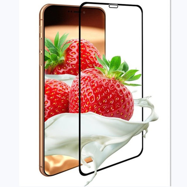 Folie de Protectie, Vivimall, pentru iPhone 15, Full Cover, Ceramics 9D, Anti-soc, Anti-amprenta, Margini Negre, Transparent - vivimall.ro