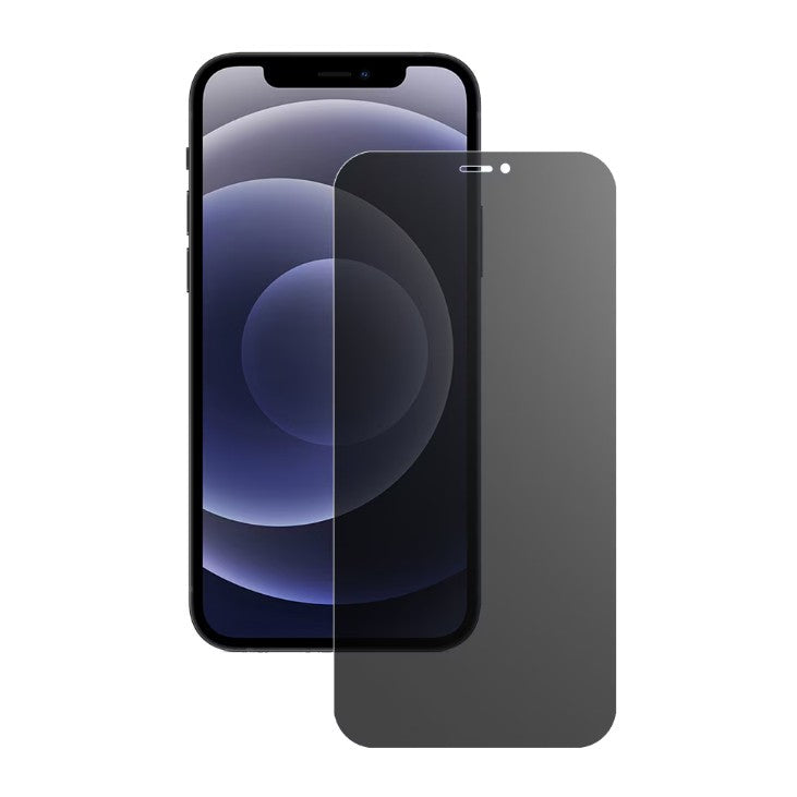 Folie de Protectie, Vivimall, pentru iPhone 15 Plus, Matte Ceramic Privacy, 9H, Confidentialitate 30°, Anti-Soc, Negru Transparent - vivimall.ro