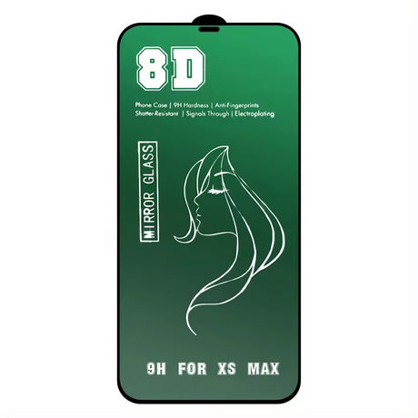 Folie de Protectie, Vivimall, pentru iPhone 15 Plus, Tempered Glass Mirror 8D, Efect Oglinda, HD, Verde - vivimall.ro