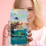 Folie de Protectie, Vivimall, pentru iPhone 15, Tempered Glass 2.5 cu Pietricele, ESD, HD, Transparent - vivimall.ro
