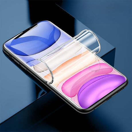 Folie de Protectie, Flippy, pentru iPhone 15 Pro Max, Flexible Hidrogel Ultra HD, Full Cover, Reparare Automata, Transparent - vivimall.ro