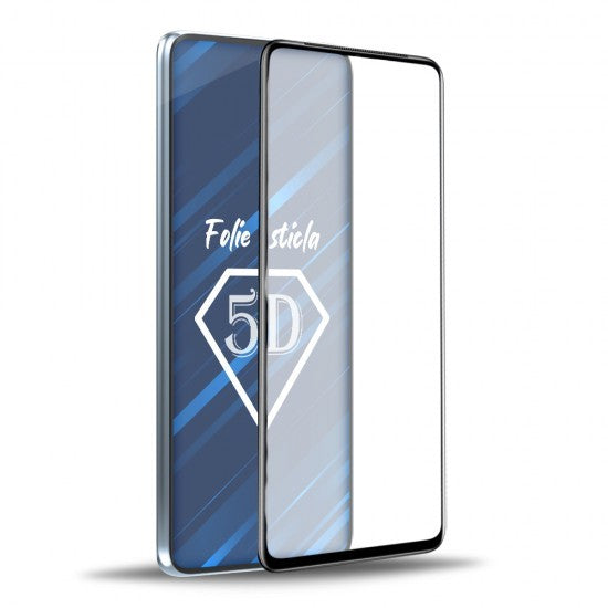 Folie de Protectie, Flippy, pentru iPhone 15 Pro Max, Tempered Glass 5D, Full Cover, Margini Negre, Transparent - vivimall.ro