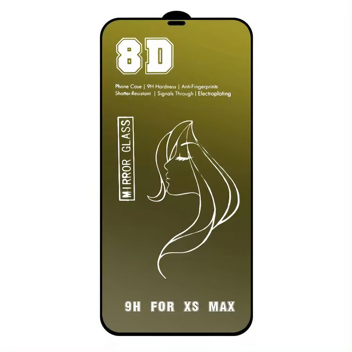 Folie de Protectie, Vivimall, pentru iPhone 15 Pro Max, Tempered Glass Mirror 8D, Efect Oglinda, HD, Auriu - vivimall.ro