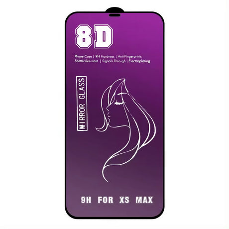 Folie de Protectie, Vivimall, pentru iPhone 15 Pro Max, Tempered Glass Mirror 8D, Efect Oglinda, HD, Violet - vivimall.ro