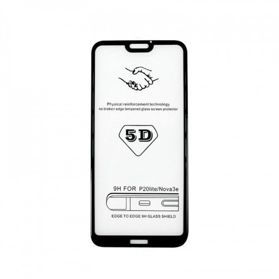 Folie de Protectie, Vivimall, pentru iPhone 15 Pro, Tempered Glass 5D, Full Cover, Margini Negre, Transparent - vivimall.ro