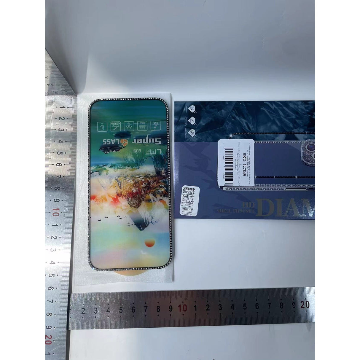 Folie de Protectie, Vivimall, pentru iPhone 15, Tempered Glass 2.5 cu Pietricele, ESD, HD, Transparent - vivimall.ro