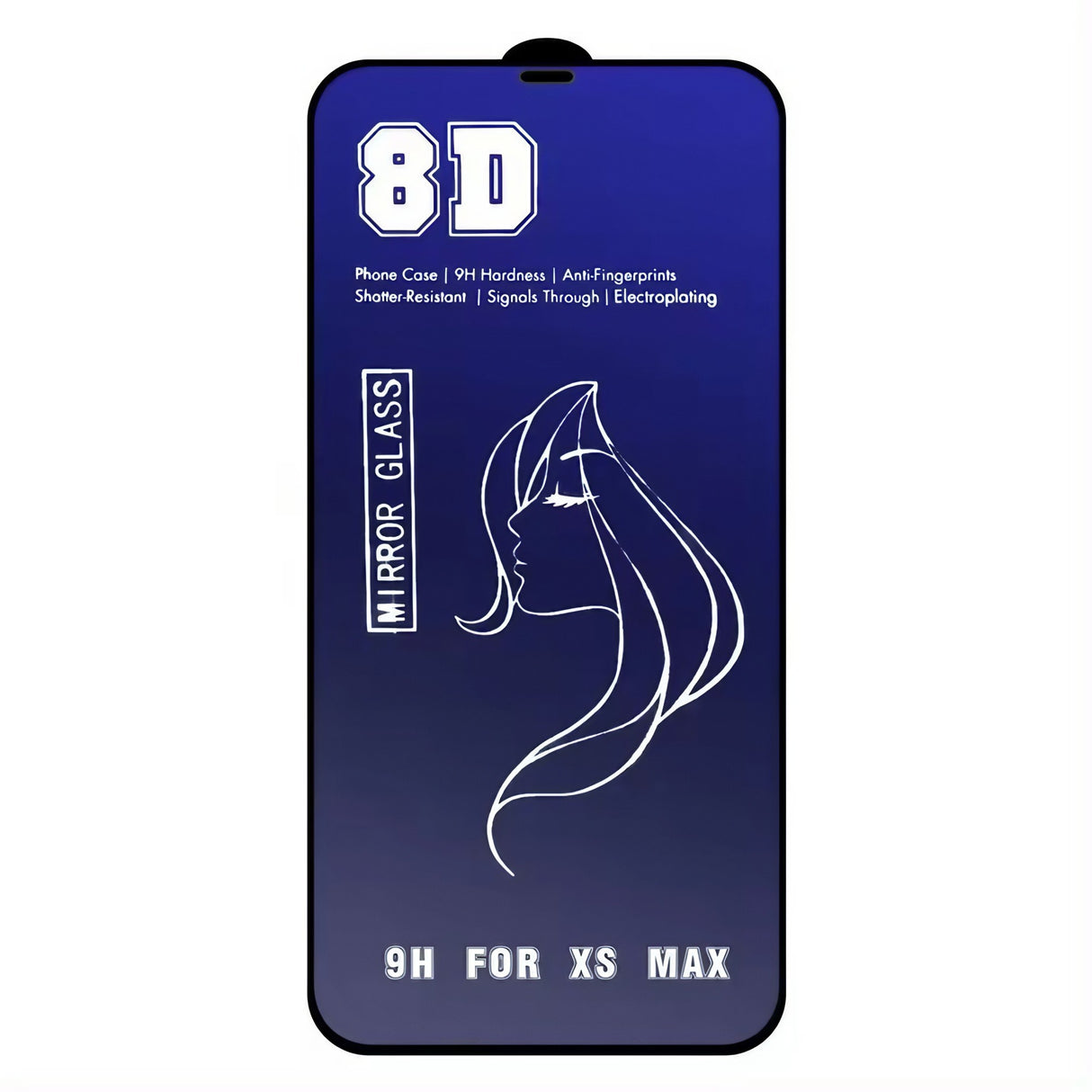 Folie de Protectie, Vivimall, pentru iPhone 15, Tempered Glass Mirror 8D, Efect Oglinda, HD, Albastru - vivimall.ro