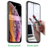 Folie de Protectie, Vivimall, pentru iPhone 15, Tempered Glass Mirror 8D, Efect Oglinda, HD, Violet - vivimall.ro