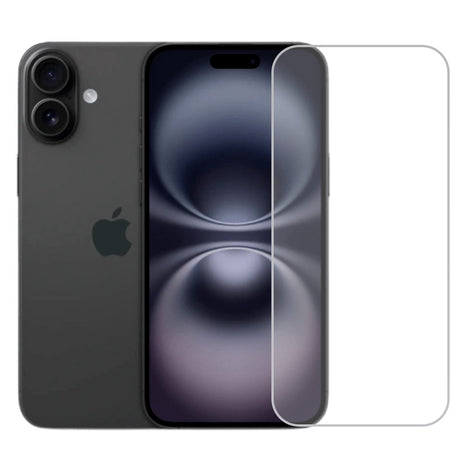 Folie sticlă securizată 3D pentru Apple iPhone 16 Plus, vedere frontală, transparentă, acoperire ecran complet