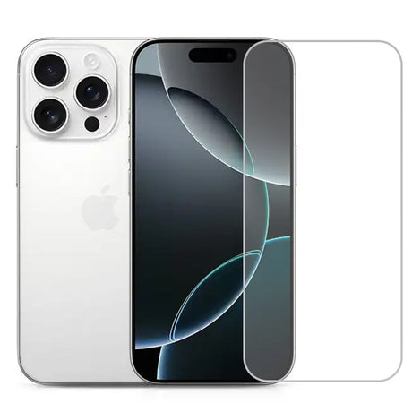 Folie sticlă securizată 3D pentru iPhone 16 Pro Max, vedere frontală, transparentă High Definition