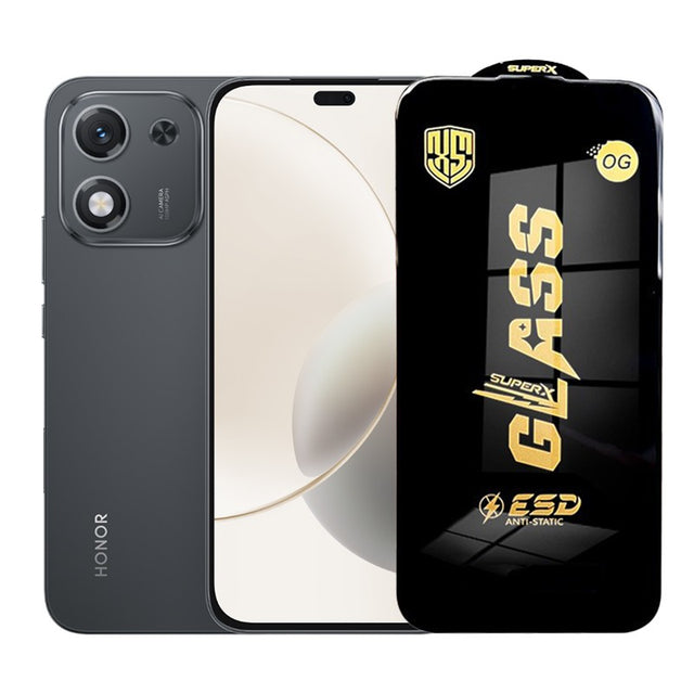 Folie de Protectie pentru Honor X70i, Flippy, Sticla Securizata ESD, Margini Negre, Rezistenta la Zgirieturi, Antistatica, 0.35 mm, Transparenta - vivimall.ro