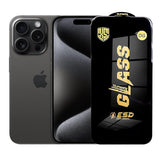 Folie de Protectie pentru iPhone 15 Pro, Flippy, Sticla Securizata ESD, Margini Negre, Rezistenta la Zgirieturi, Antistatica, 0.35 mm, Transparenta - vivimall.ro