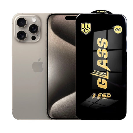 Folie de Protectie pentru iPhone 15 Pro Max, Flippy, Sticla Securizata ESD, Margini Negre, Rezistenta la Zgirieturi, Antistatica, 0.35 mm, Transparenta - vivimall.ro