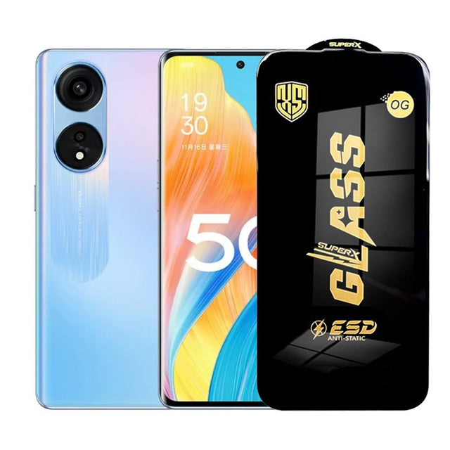 Folie de Protectie pentru Oppo A1, Flippy, Sticla Securizata ESD, Margini Negre, Rezistenta la Zgirieturi, Antistatica, 0.35 mm, Transparenta - vivimall.ro