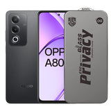 Folie de Protectie pentru Oppo A80, Flippy, Sticla Securizata ESD Antistatica, Super-X Privacy OG, Margini Negre, 0.30 mm, Transparent Inchis - vivimall.ro