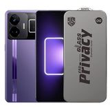 Folie de Protectie pentru Realme GT3, Flippy, Sticla Securizata ESD Antistatica, Super-X Privacy OG, Margini Negre, 0.30 mm, Transparent Inchis - vivimall.ro