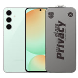 Folie de Protectie pentru Samsung Galaxy S24 FE, Vivimall, Sticla Securizata ESD Antistatica, Super-X Privacy OG, Margini Negre, 0.30 mm, Transparent Inchis - vivimall.ro