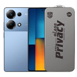 Folie de Protectie pentru Xiaomi Poco M6 Pro, Vivimall, Sticla Securizata ESD Antistatica, Super-X Privacy OG, Margini Negre, 0.30 mm, Transparent Inchis - vivimall.ro