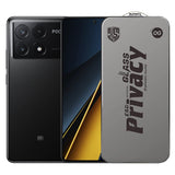 Folie de Protectie pentru Xiaomi Poco X6 Pro, Vivimall, Sticla Securizata ESD Antistatica, Super-X Privacy OG, Margini Negre, 0.30 mm, Transparent Inchis - vivimall.ro