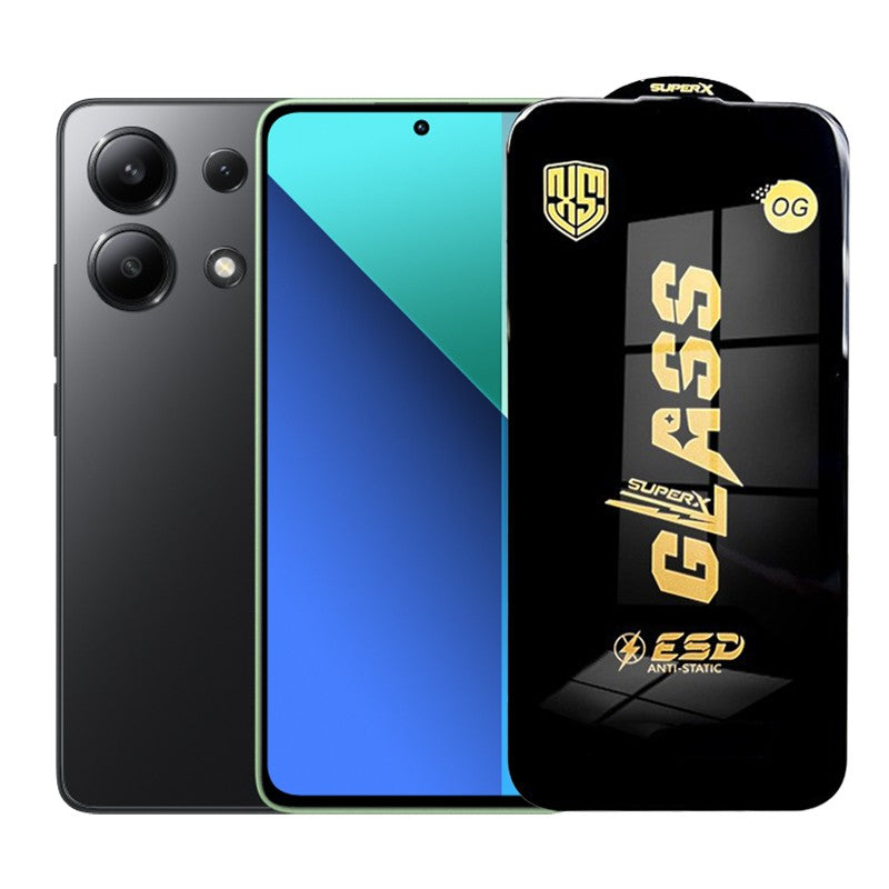 Folie de Protectie pentru Xiaomi Redmi 13, Vivimall, Sticla Securizata ESD, Margini Negre, Rezistenta la Zgirieturi, Antistatica, 0.35 mm, Transparenta - vivimall.ro