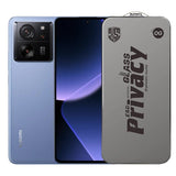 Folie de Protectie pentru Xiaomi Redmi 13T, Vivimall, Sticla Securizata ESD Antistatica, Super-X Privacy OG, Margini Negre, 0.30 mm, Transparent Inchis - vivimall.ro