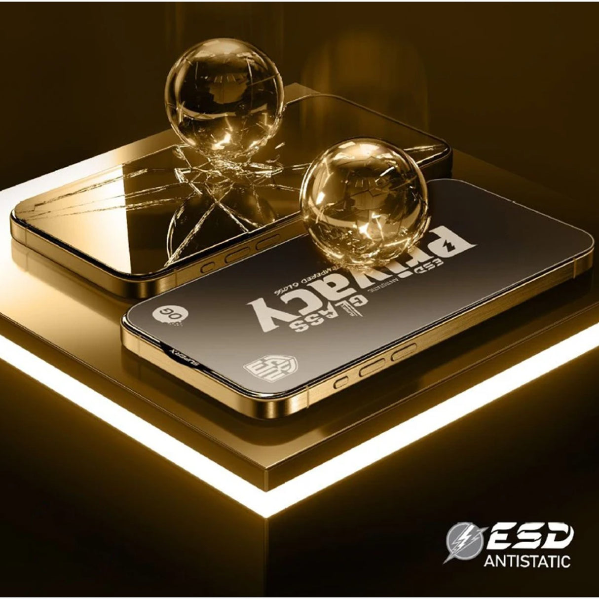 Folie de Protectie pentru Xiaomi Redmi K70 Pro, Vivimall, Sticla Securizata ESD Antistatica, Super-X Privacy OG, Margini Negre, 0.30 mm, Transparent Inchis - vivimall.ro