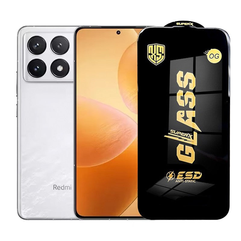 Folie de Protectie pentru Xiaomi Redmi K70 Pro, Vivimall, Sticla Securizata ESD, Margini Negre, Rezistenta la Zgirieturi, Antistatica, 0.35 mm, Transparenta - vivimall.ro