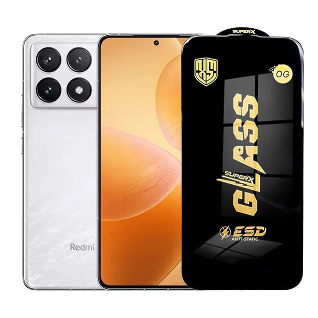 Folie de Protectie pentru Xiaomi Redmi K70 Pro, Vivimall, Sticla Securizata ESD, Margini Negre, Rezistenta la Zgirieturi, Antistatica, 0.35 mm, Transparenta - vivimall.ro