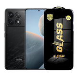 Folie sticlă securizată ESD pentru Xiaomi Redmi K70E, grosime 0.35 mm, margini negre, vedere frontală