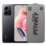 Folie de Protectie pentru Xiaomi Redmi Note 12, Flippy, Sticla Securizata ESD Antistatica, Super-X Privacy OG, Margini Negre, 0.30 mm, Transparent Inchis - vivimall.ro