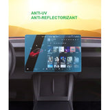 Folie de Sticla Securizata, Vivimall, Compatibila cu Tesla Model 3 / Tesla Model Y, Ecran Frontal, Anti Blue-Ray, 4K Ultra HD, Anti-amprenta, 2.5D, Transparent - vivimall.ro