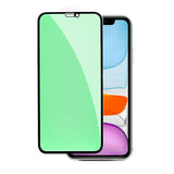Folie de Sticla Securizata pentru Apple iPhone 15, Vivimall, Lumina Verde Anti-Blue Ray, Auto-Aplicare, Protectie Completa 9D, Verde - vivimall.ro