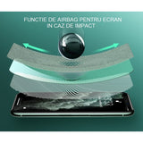 Folie de Sticla Securizata pentru Apple iPhone 15, Vivimall, Lumina Verde Anti-Blue Ray, Auto-Aplicare, Protectie Completa 9D, Verde - vivimall.ro