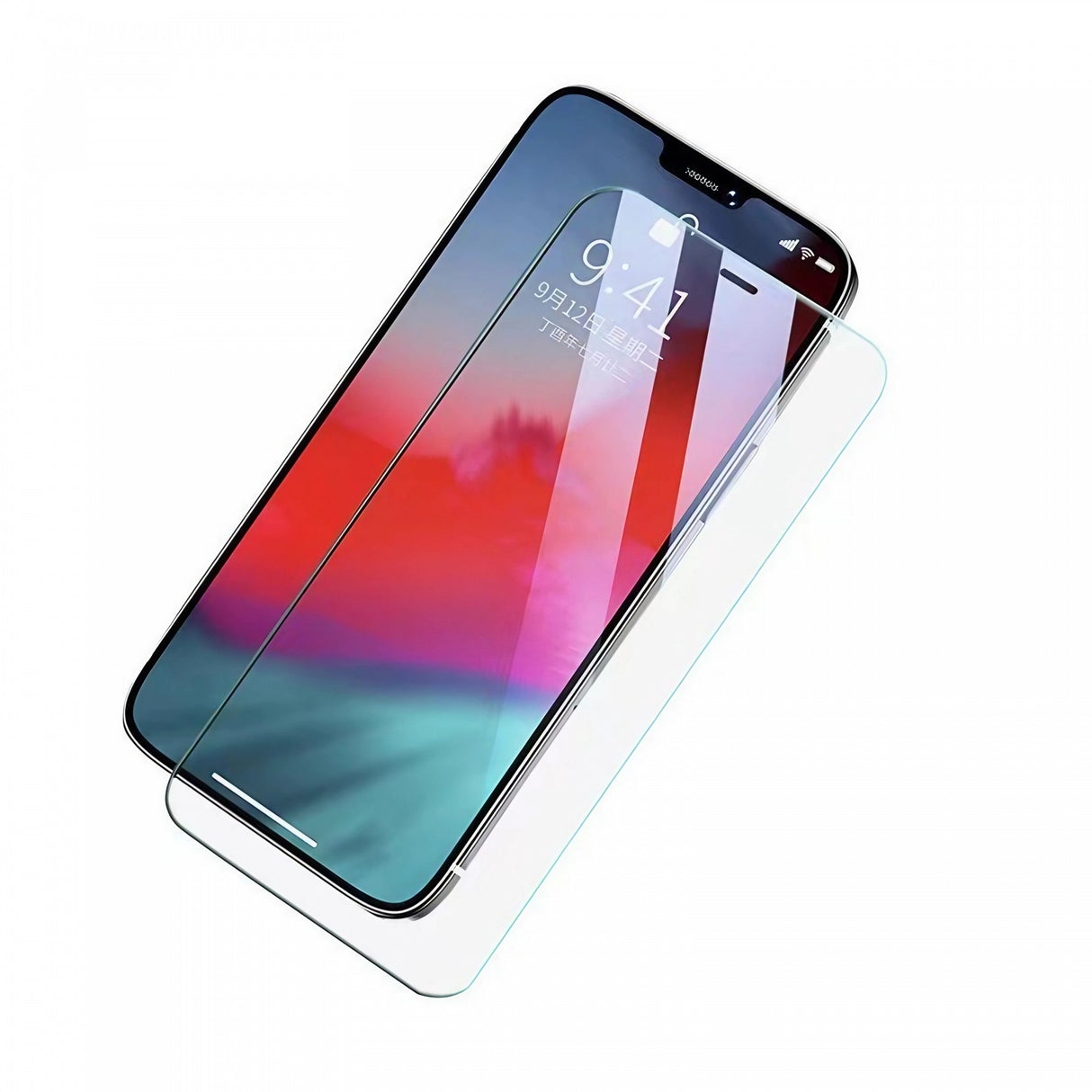 Folie de Sticla Securizata pentru Apple iPhone 15, Vivimall, Vizibilitate HD, Protectie Completa 9D, Transparent - vivimall.ro