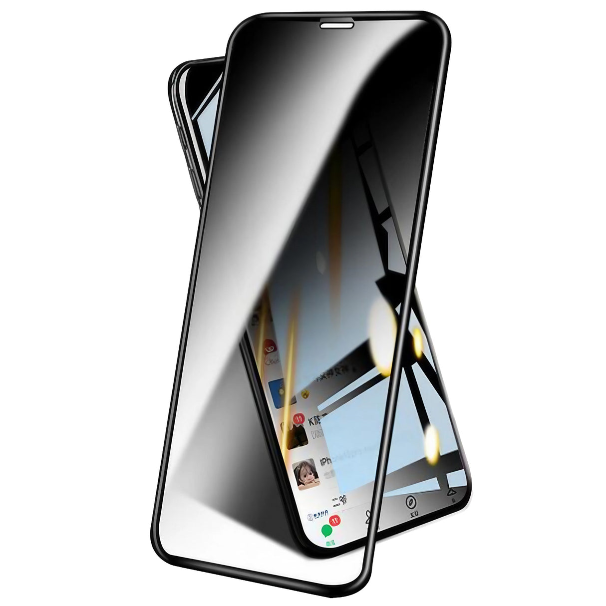 Folie de Sticla Securizata pentru Apple iPhone 15 Plus, Vivimall, Privacy Diamond, Vizibilitate HD, Protectie Completa 9D, Anti-Static ESD, Protectie Confidentialitate, Negru - vivimall.ro