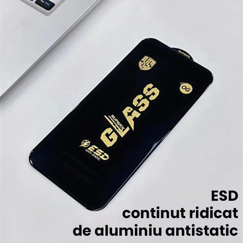 Folie de Protectie pentru Xiaomi Redmi A3, Vivimall, Sticla Securizata ESD, Margini Negre, Rezistenta la Zgirieturi, Antistatica, 0.35 mm, Transparenta - vivimall.ro